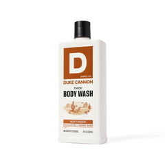 Duke Cannon scent flatlay with sage and eucalyptus showing natural fragrance notes
