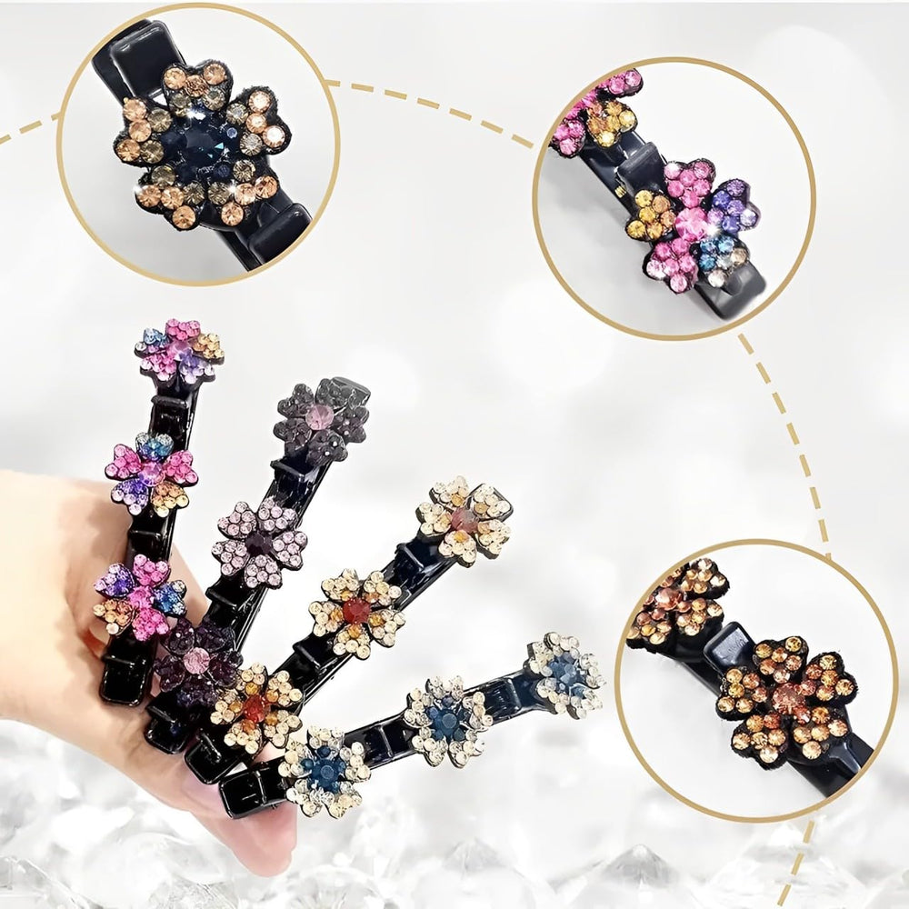 Dulier close-up rhinestone detail sparkling for added elegance