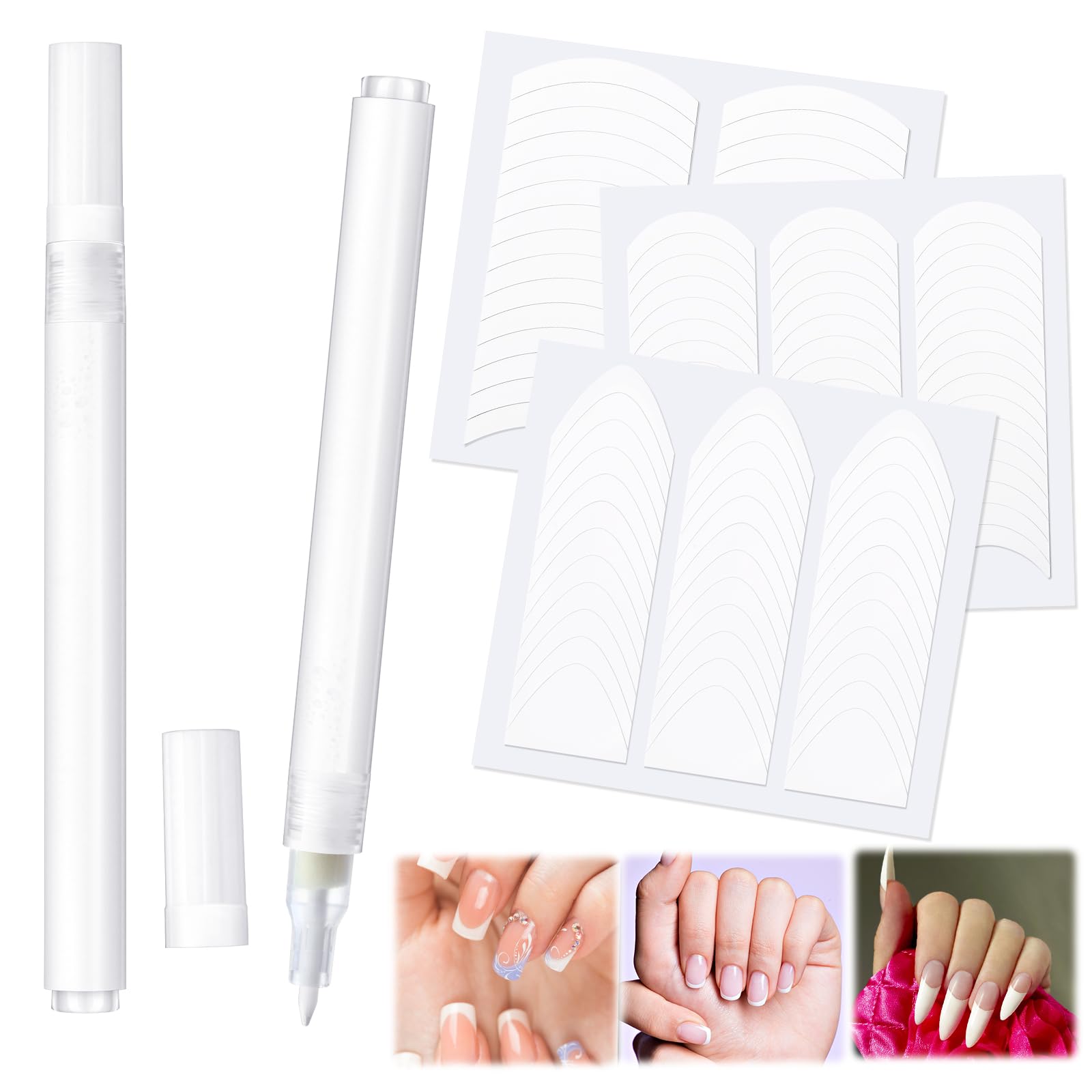 Dunzoom front packaging showing kit contents and benefit of easy French tips