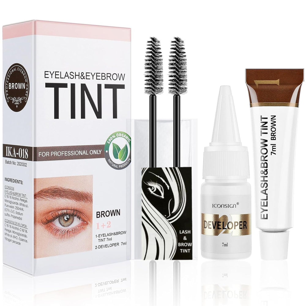 Duoffanny front packaging showing brown shade and kit contents for easy identification