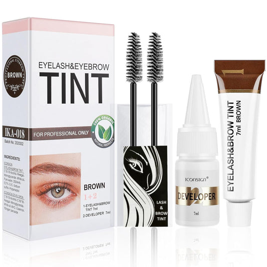 Duoffanny front packaging showing brown shade and kit contents for easy identification