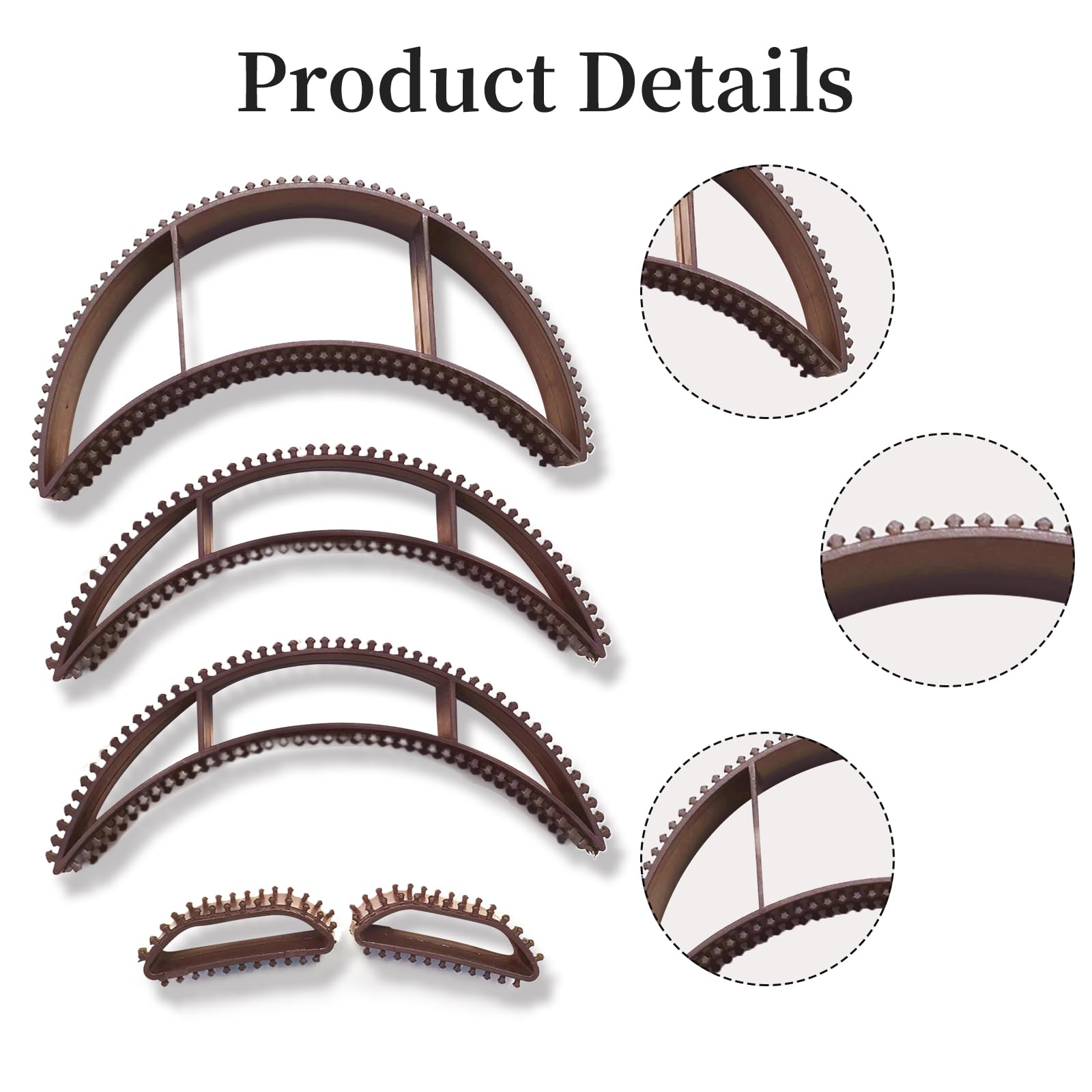 DUOJINSANXI side profile installed in hair demonstrating discreet lift benefit