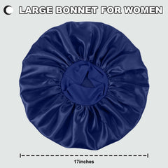 DUOMODRAGON bonnet styled on bedside showing easy overnight hair protection