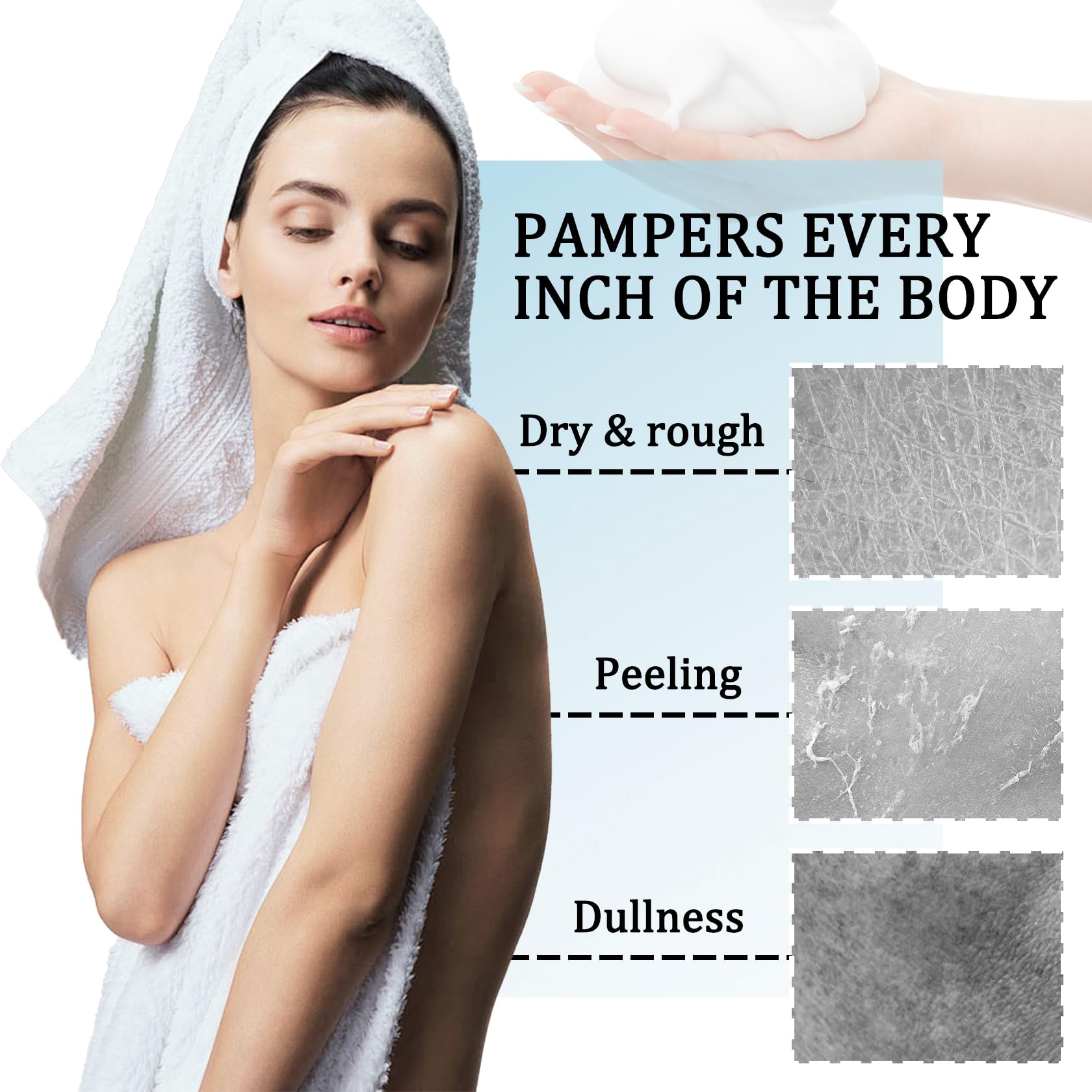 DuoZeng body wash in shower use highlighting easy rinse and comfort