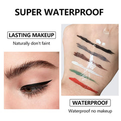 DuralineMakeupFixer winged eyeliner application example showing long-lasting definition benefit