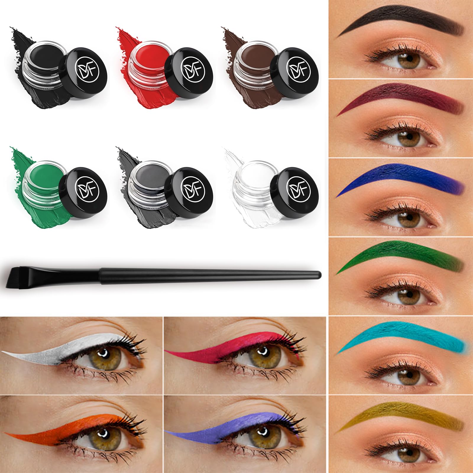 DuralineMakeupFixer brush and pot in hand showing size and handling benefit
