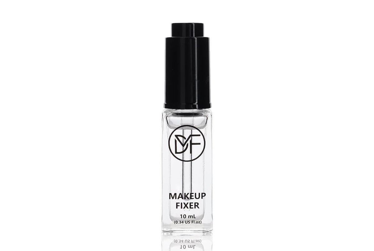 DuralineMakeupFixer front bottle showing compact travel-friendly design