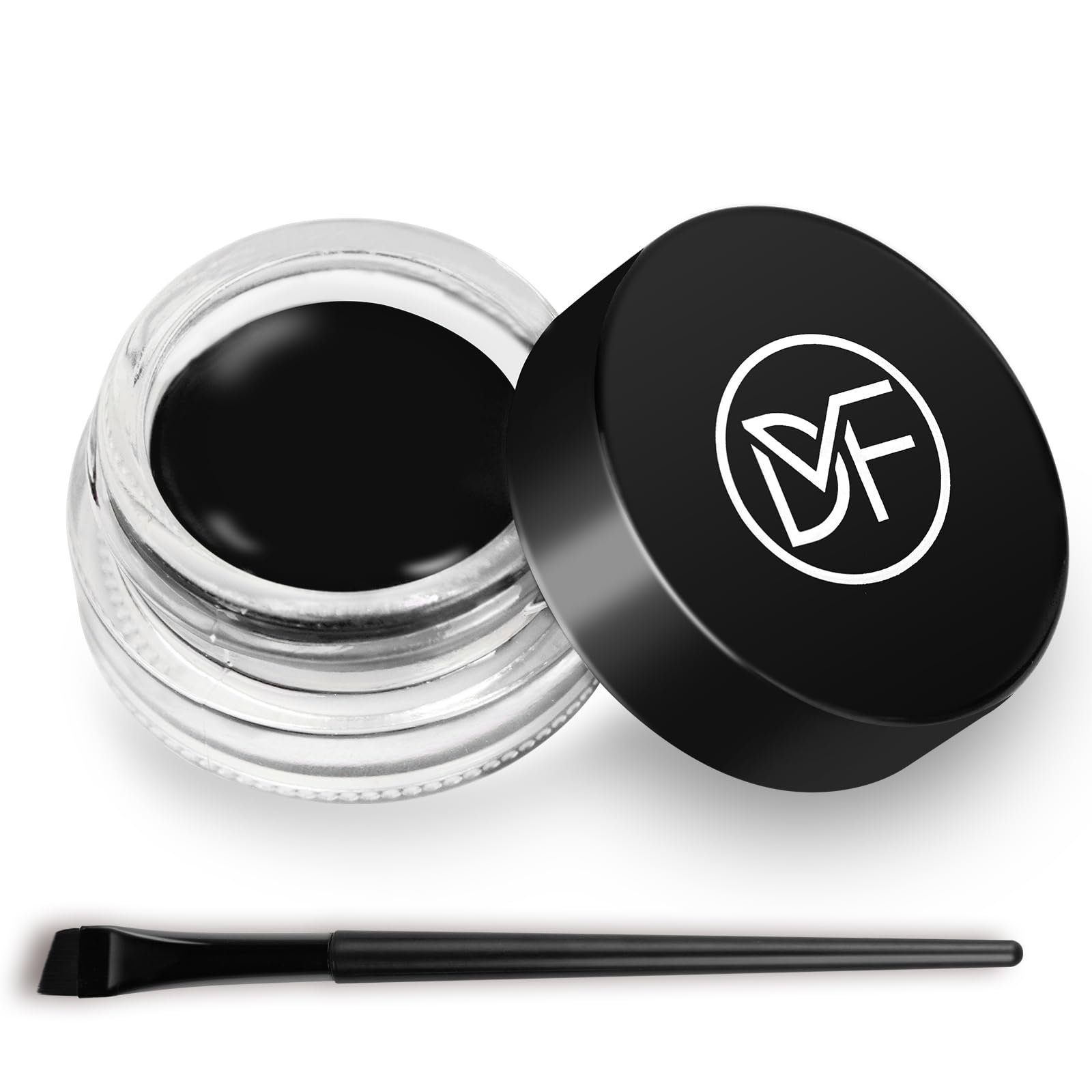 DuralineMakeupFixer front view of gel pot and brush showing complete set benefit