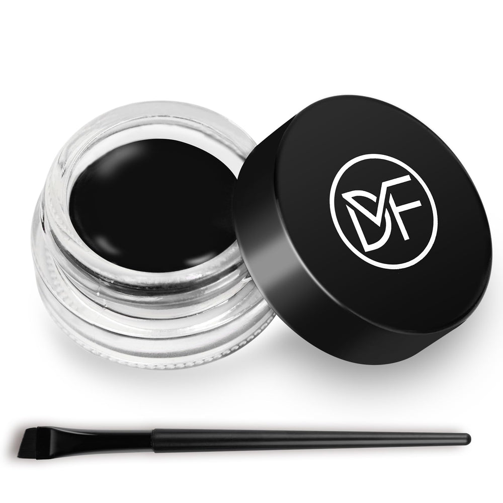 DuralineMakeupFixer front view of gel pot and brush showing complete set benefit