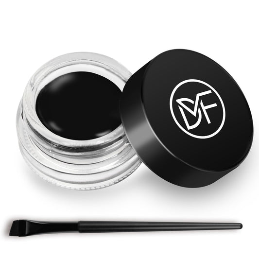 DuralineMakeupFixer front view of gel pot and brush showing complete set benefit