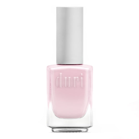 duri bottle front view showing pale pink shade and sleek design benefits elegant storage