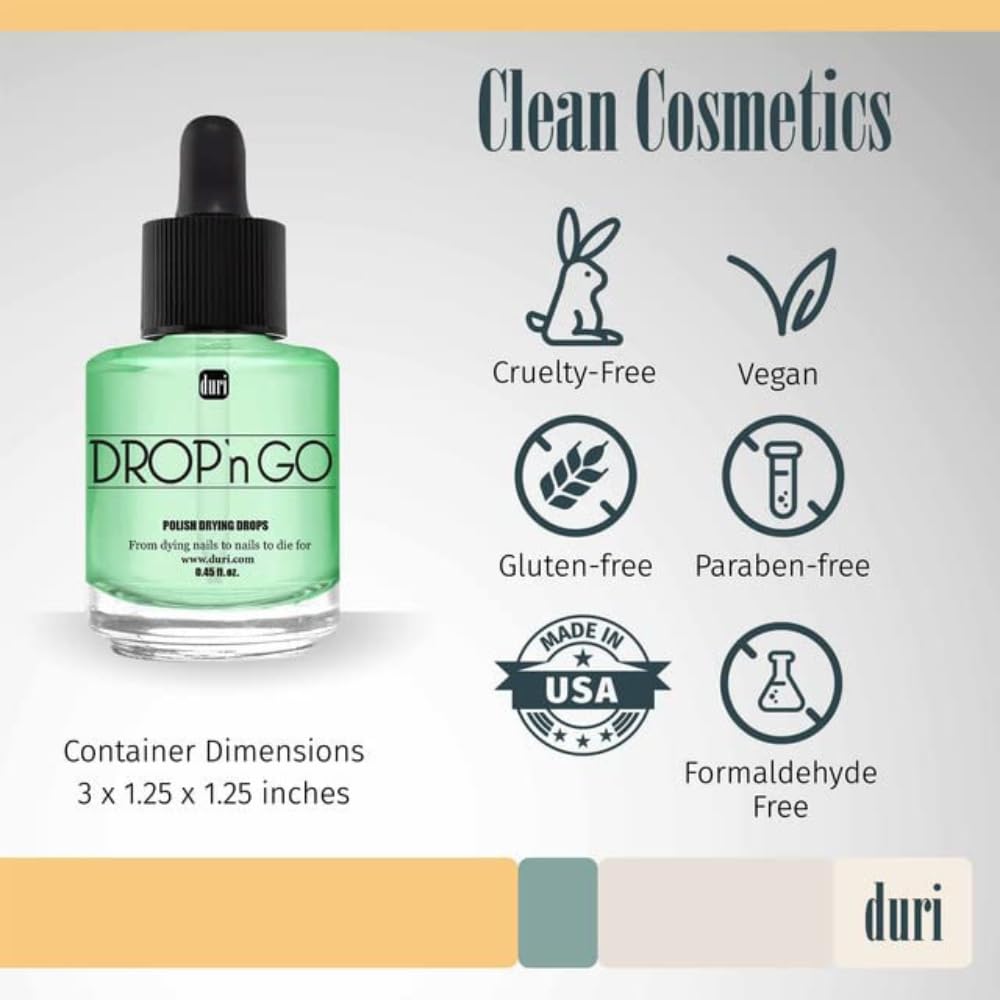 duri clear liquid pouring to show texture and quick spread