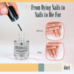 duri flatlay with manicure tools showcasing salon-quality finish at home