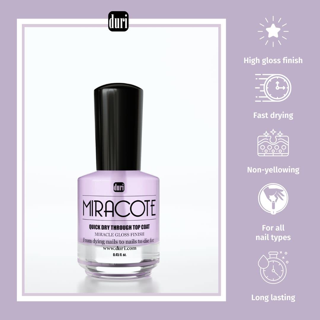 duri on finished nails demonstrating high-gloss shine and chip resistance