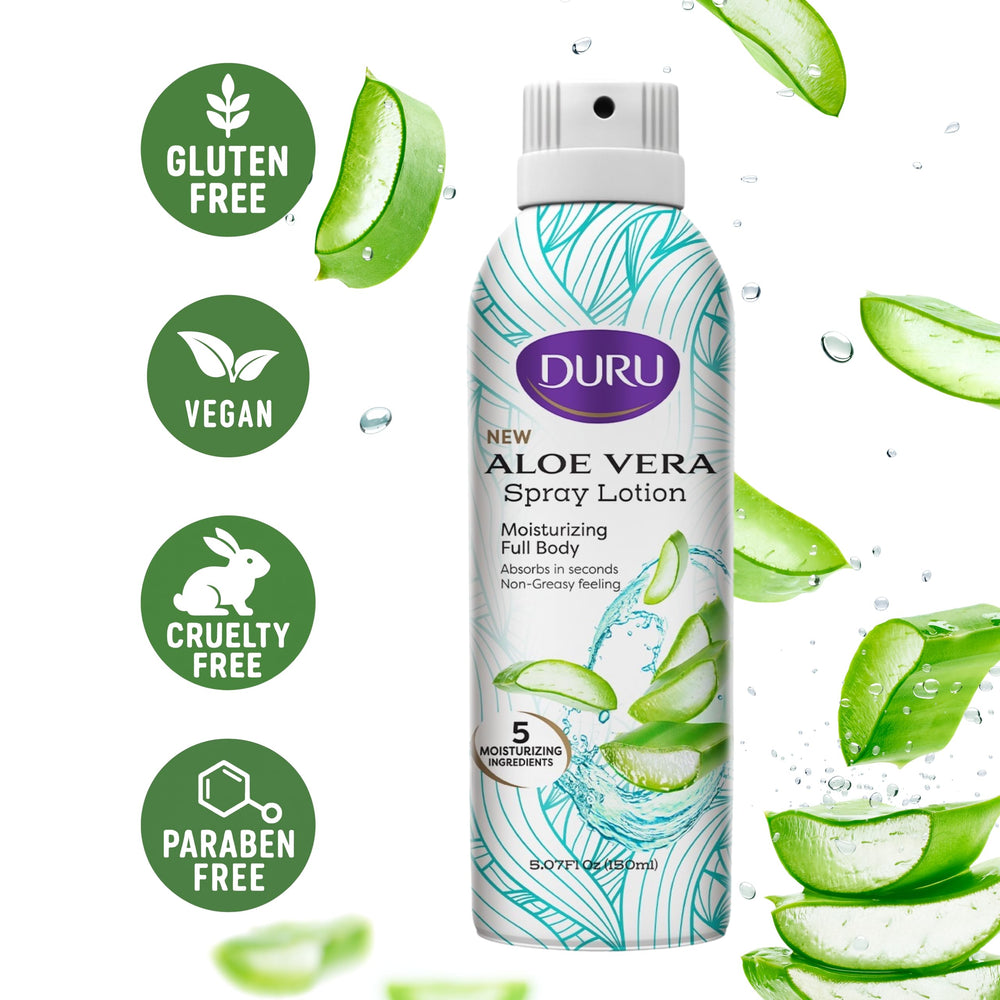 Duru fine mist close-up demonstrating fast absorption benefit