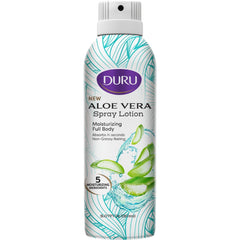 Duru front spray bottle showing label and easy application benefit