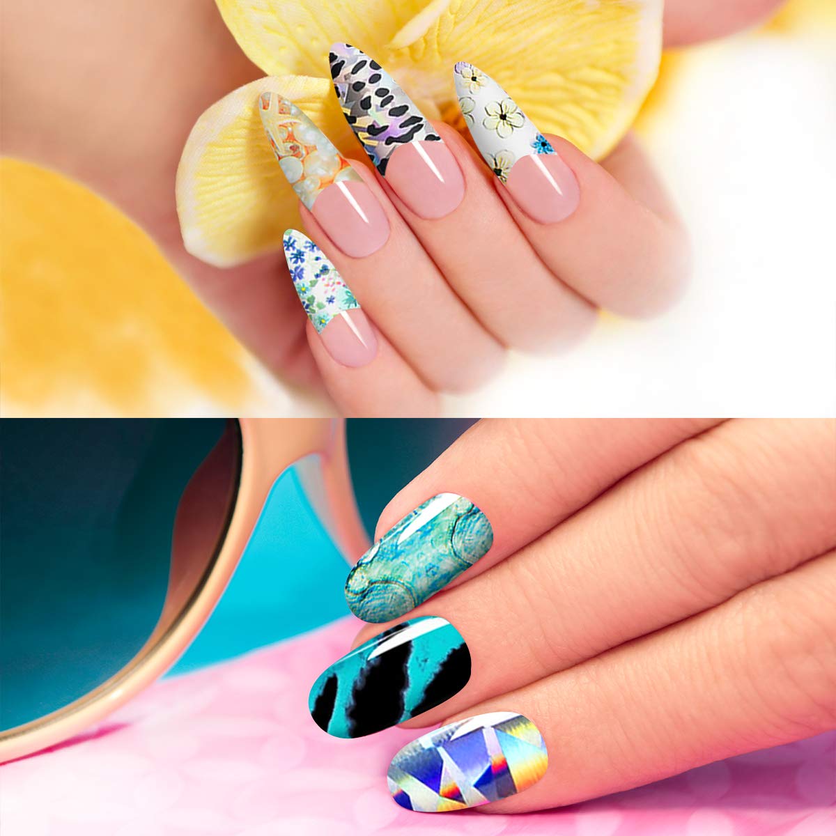 Duufin before and after manicure comparison showing transformed nails for inspiration