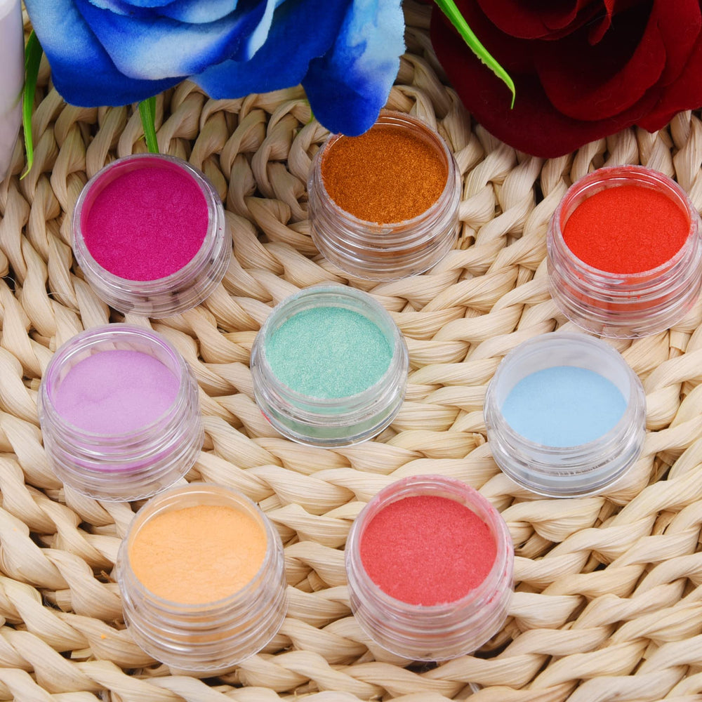 Duufin jar label and visible pigment particles emphasizing shade identification