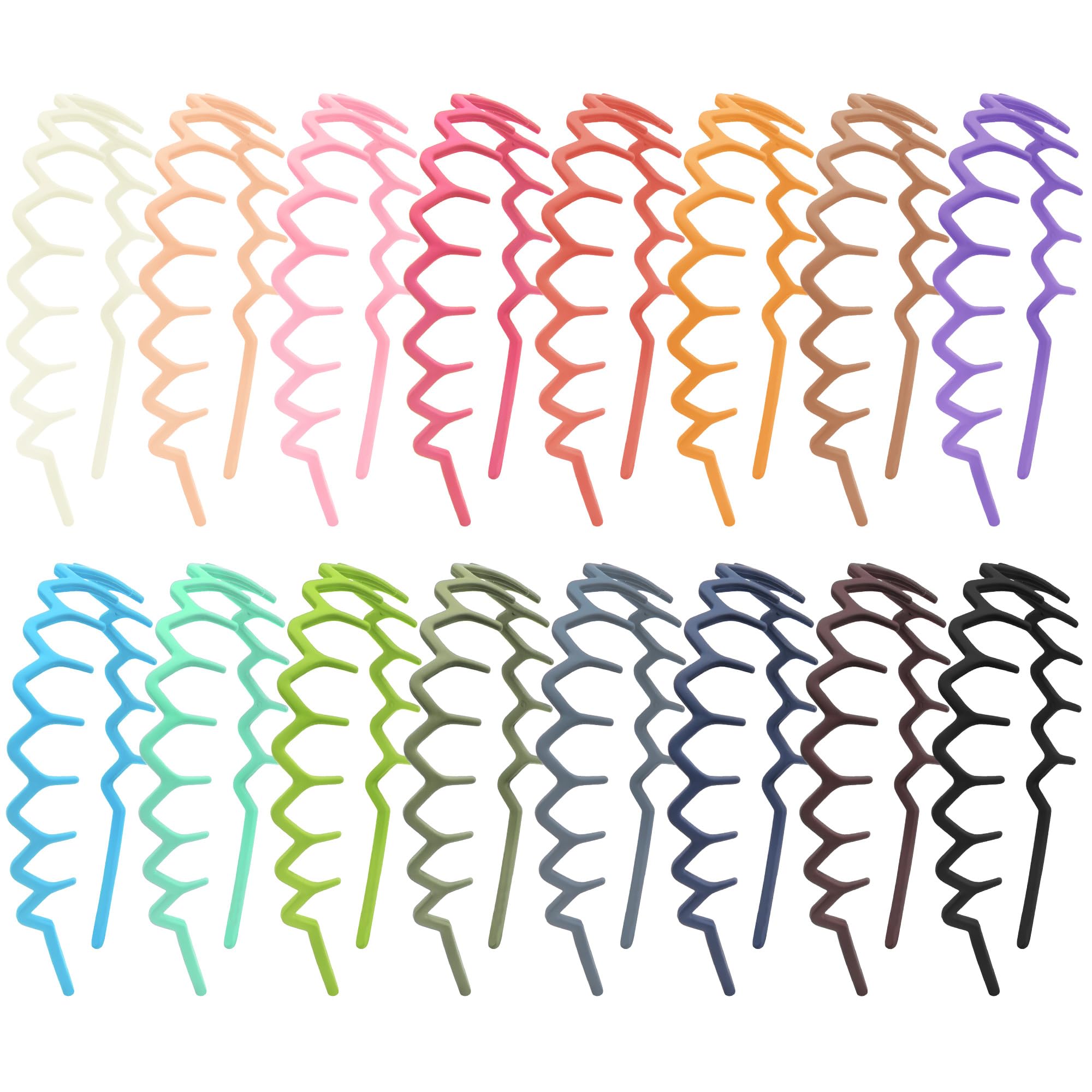 Duufin front pack showing 16 colorful headbands and value
