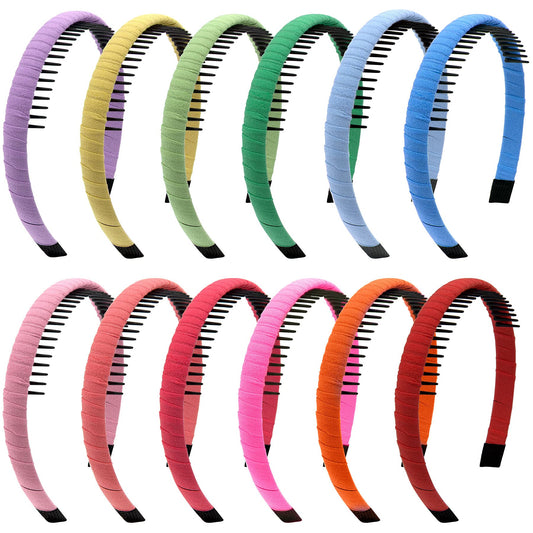 Duufin front view of 12 colorful headbands showing variety and value