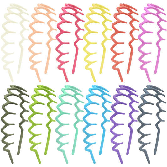 Duufin headbands front pack view showing twelve colorful bands and value benefit