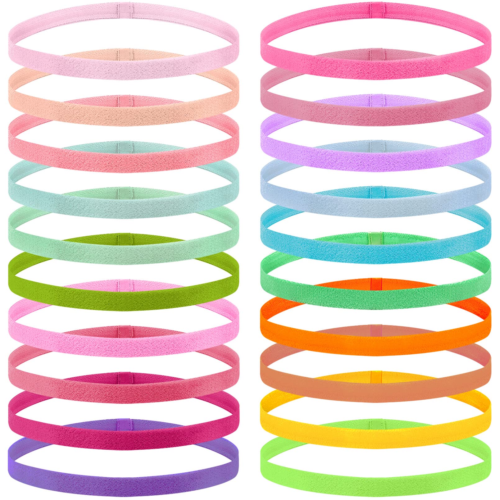Duufin front packaging showing 20 colorful headbands and product branding benefit convenience