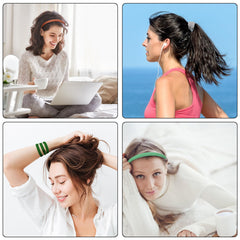 Duufin headband in yoga studio keeping hair back for focused practice
