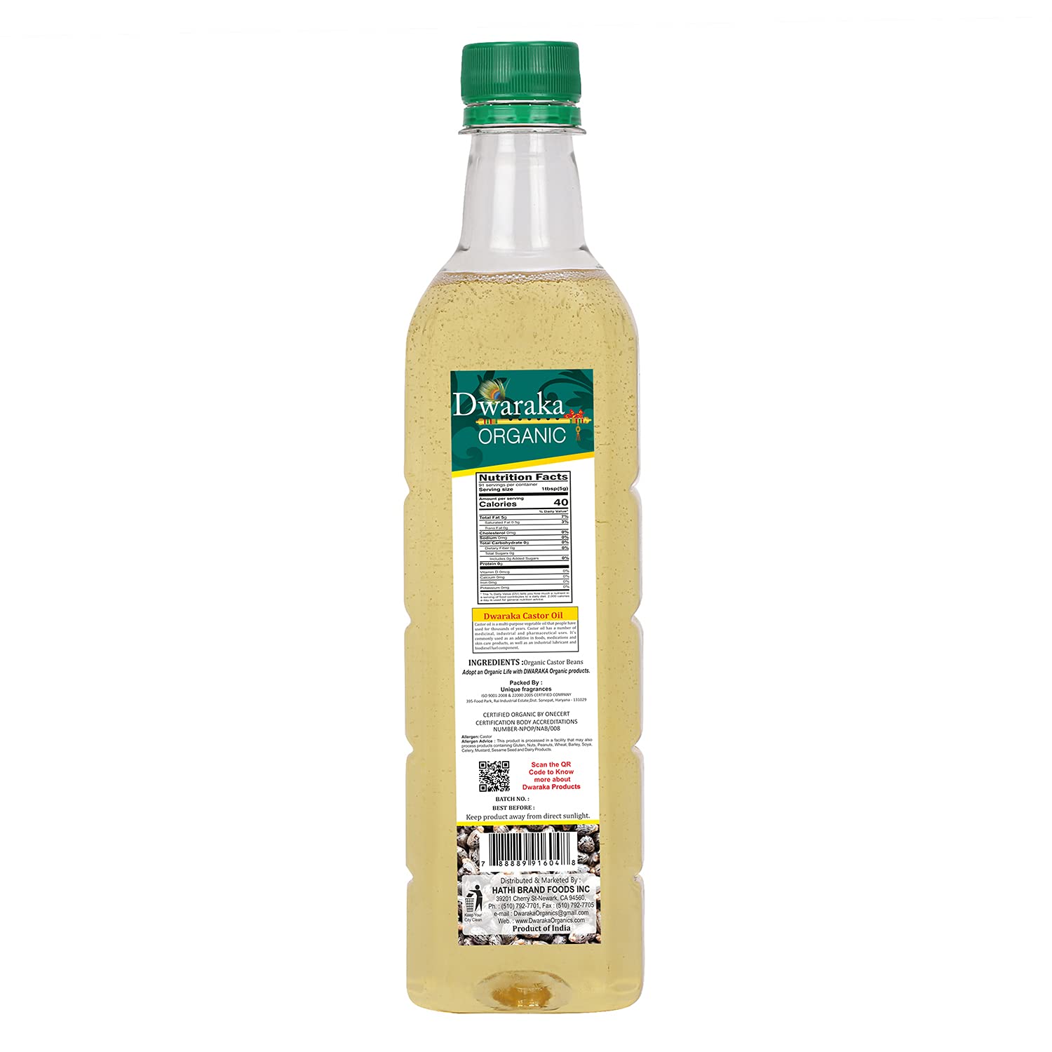 DWARAKA castor oil drop close-up showing thick texture and nutrient-rich sheen
