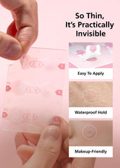 DWEasyDerm patch next to coin for scale showing compact discreet size benefit