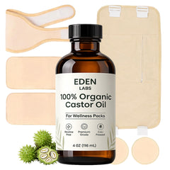 DXWXH Eden Labs front pack showing wrap and oil, clear starter kit benefit