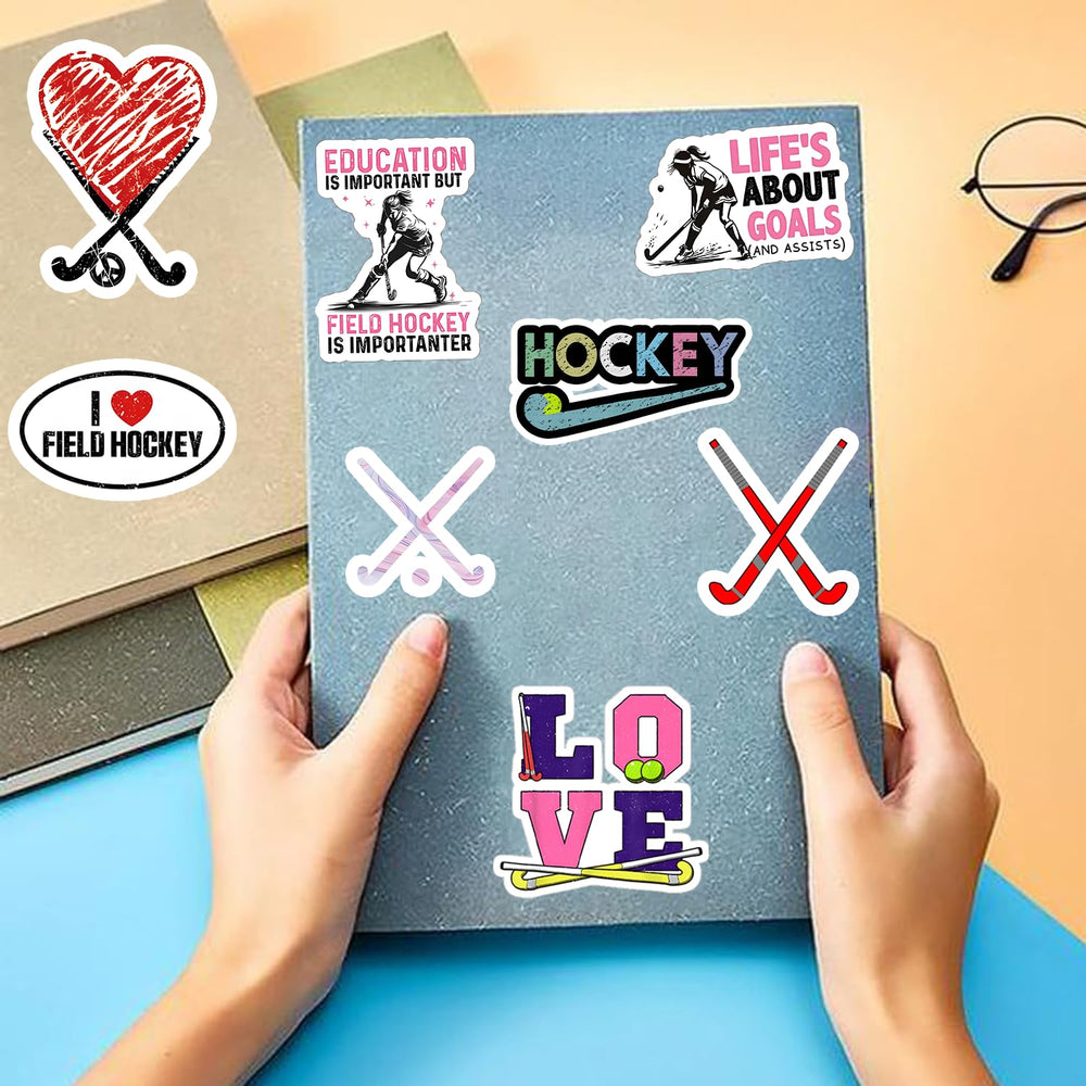 DYDSZDDYBF laptop decorated with field hockey decals for fast personalization
