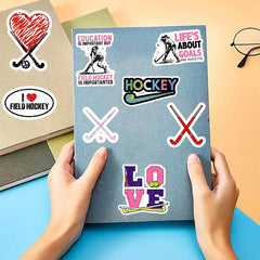 DYDSZDDYBF laptop decorated with field hockey decals for fast personalization