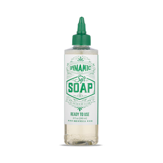 Dynamic Color Co front packaging showing clear 8oz bottle and label benefits