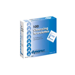 Dynarex box front showing wipes and convenient quick-clean benefit