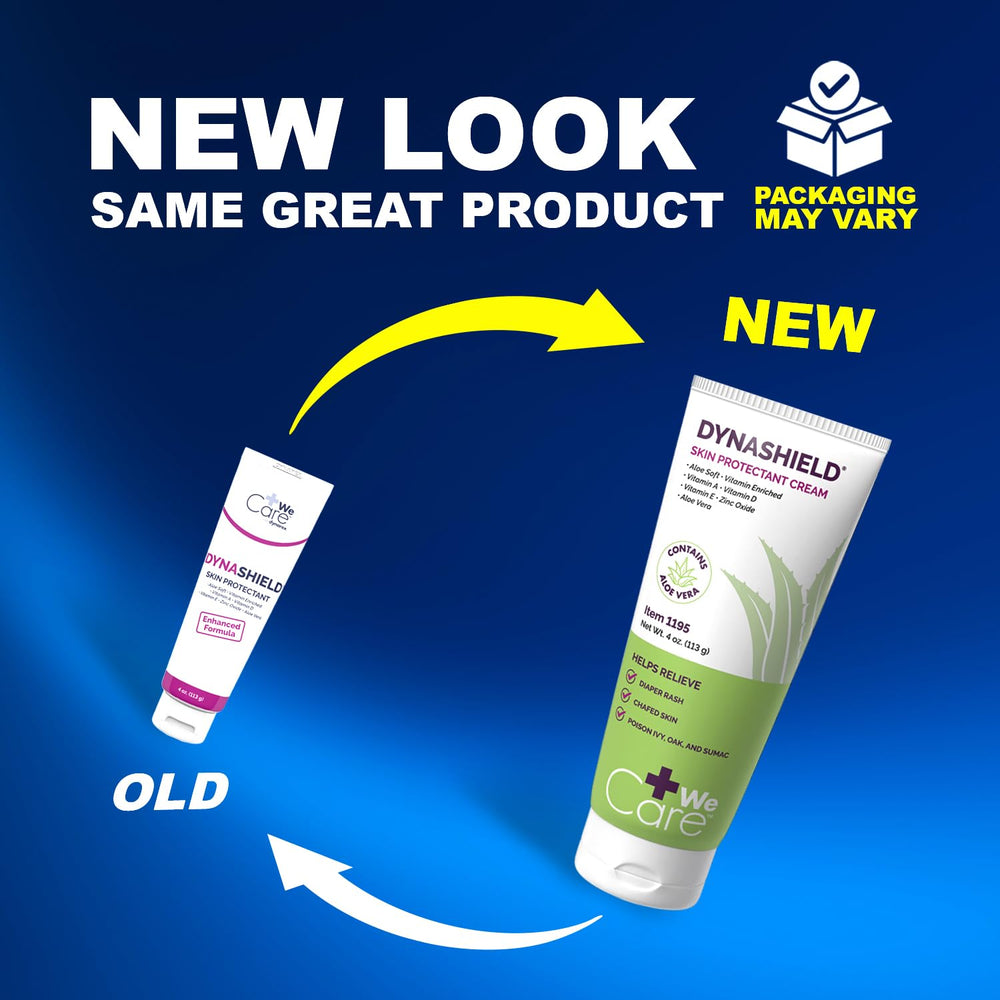 Dynarex DynaShield caregiver using tube on patient showcasing easy application and gentle protection