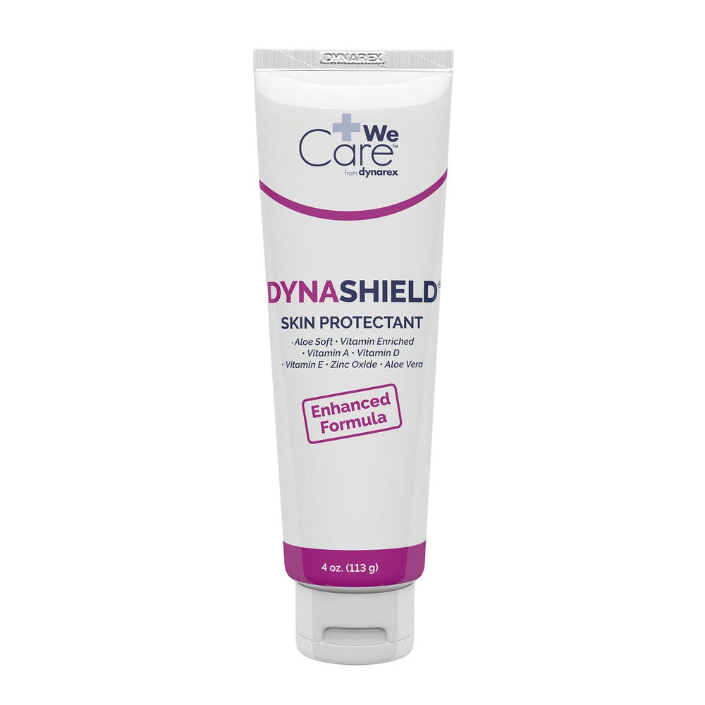 Dynarex DynaShield front tube showing label and 4 oz size for easy identification and protection