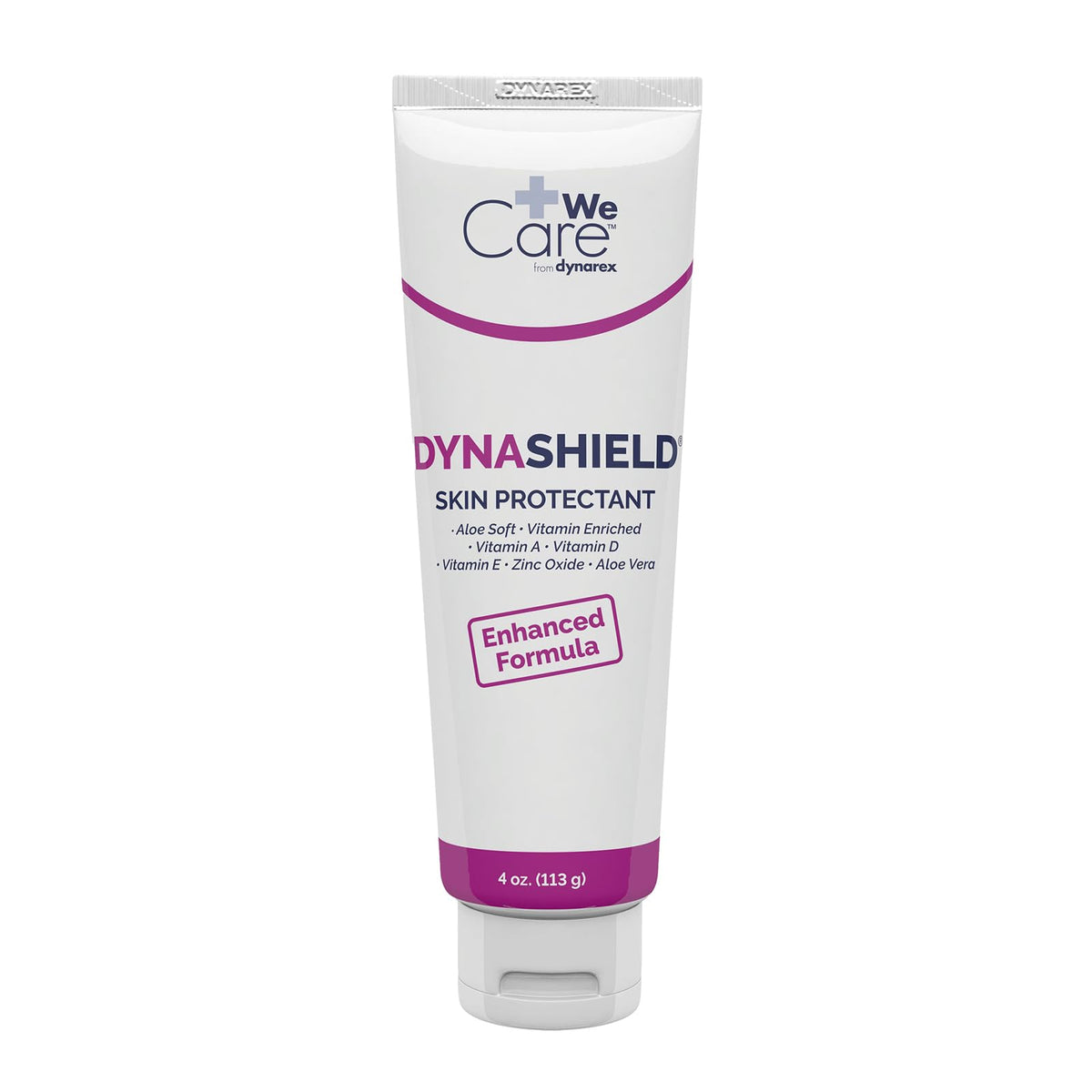 Dynarex DynaShield front tube showing label and 4 oz size for easy identification and protection