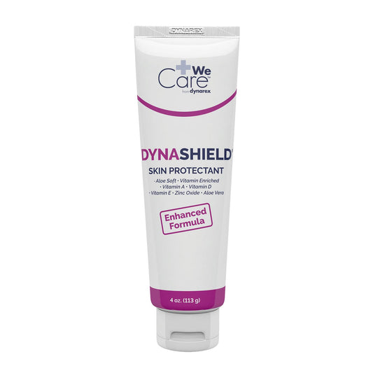 Dynarex DynaShield front tube showing label and 4 oz size for easy identification and protection