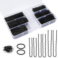 DySaLic front view showing full 300-piece pin set and storage box, organized convenience