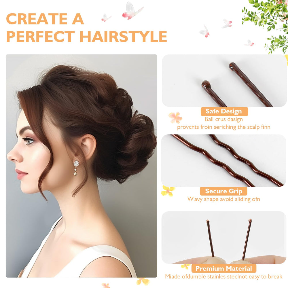 DySaLic display of the three U-pin lengths for matching hair needs