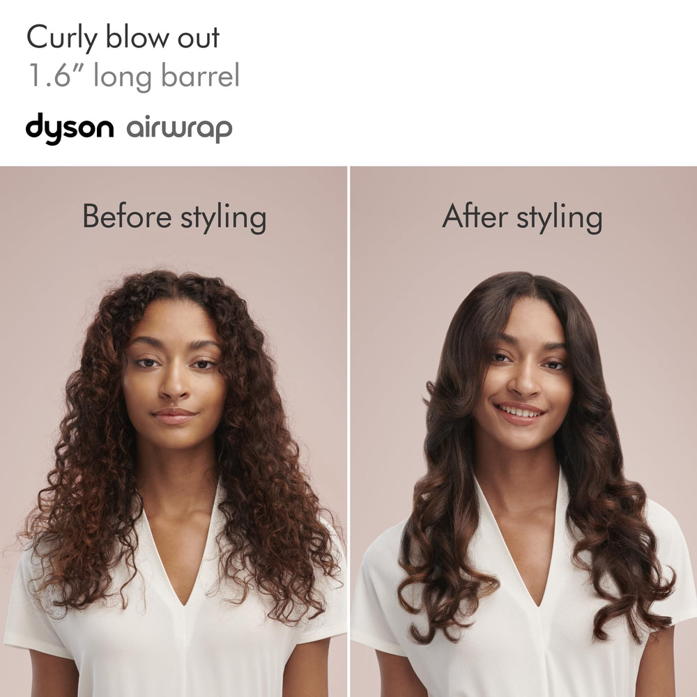 Dyson Airwrap long barrel styling long hair producing loose bouncy waves for added volume