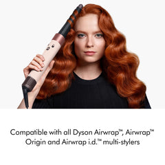 Dyson conical barrel in use demonstrating quicker curl formation