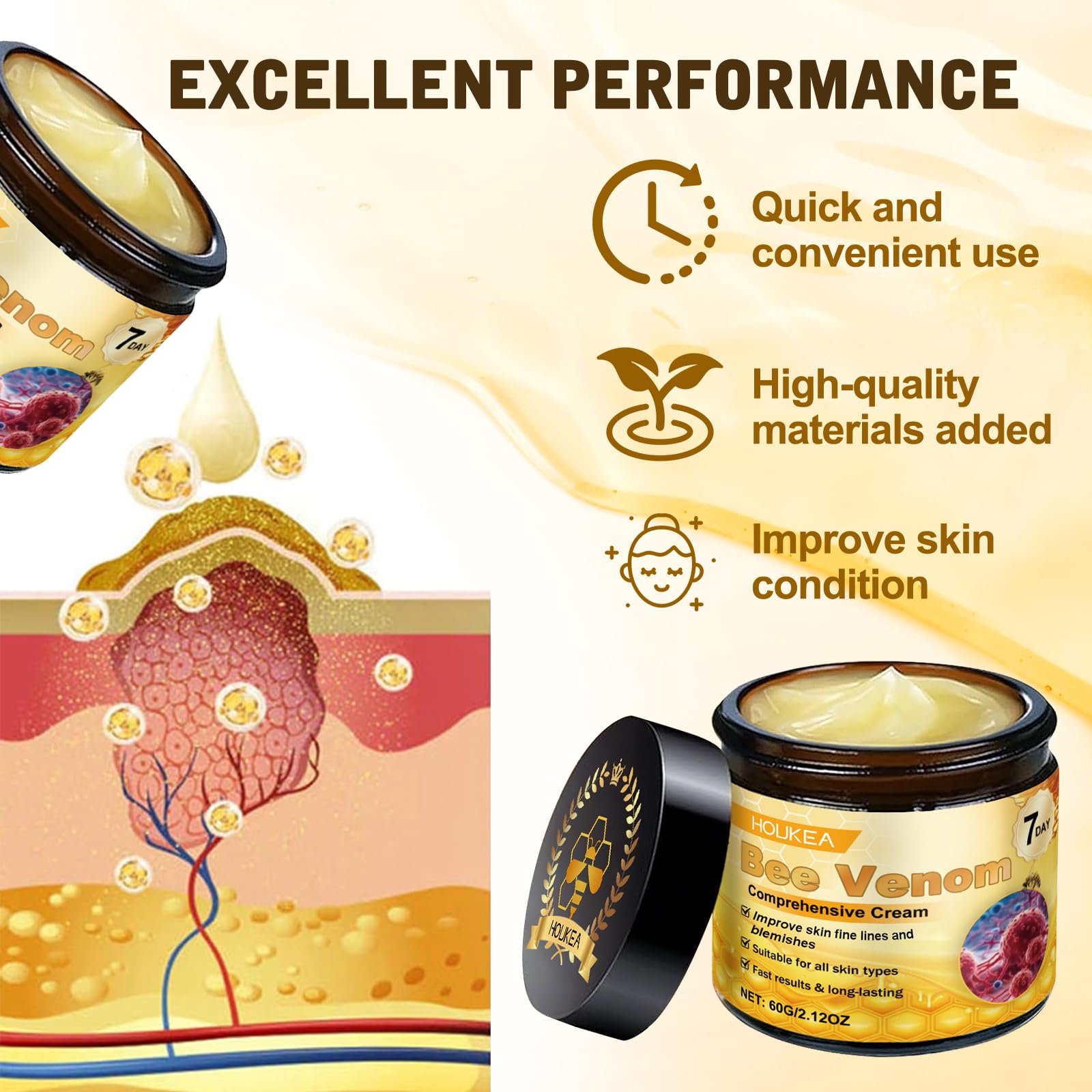 DZCKTFYGRT close-up texture of cream showing smooth absorbent formula benefit