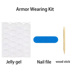DZPGUONIZ included mini file jelly glue tabs and wooden stick for application benefit