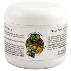 E de B jar front view showing label and compact 4oz size for convenient use