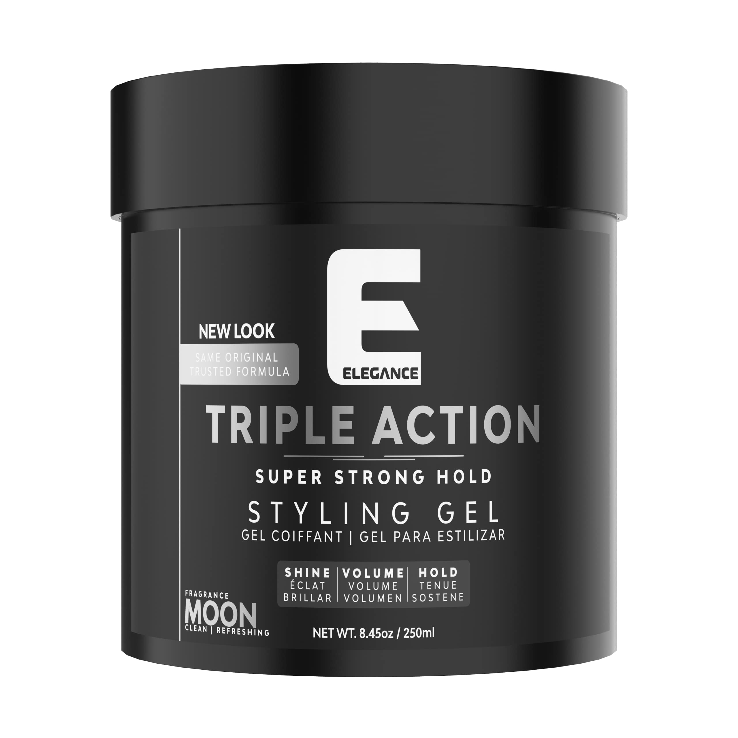E Elegance front packaging showing product and benefits