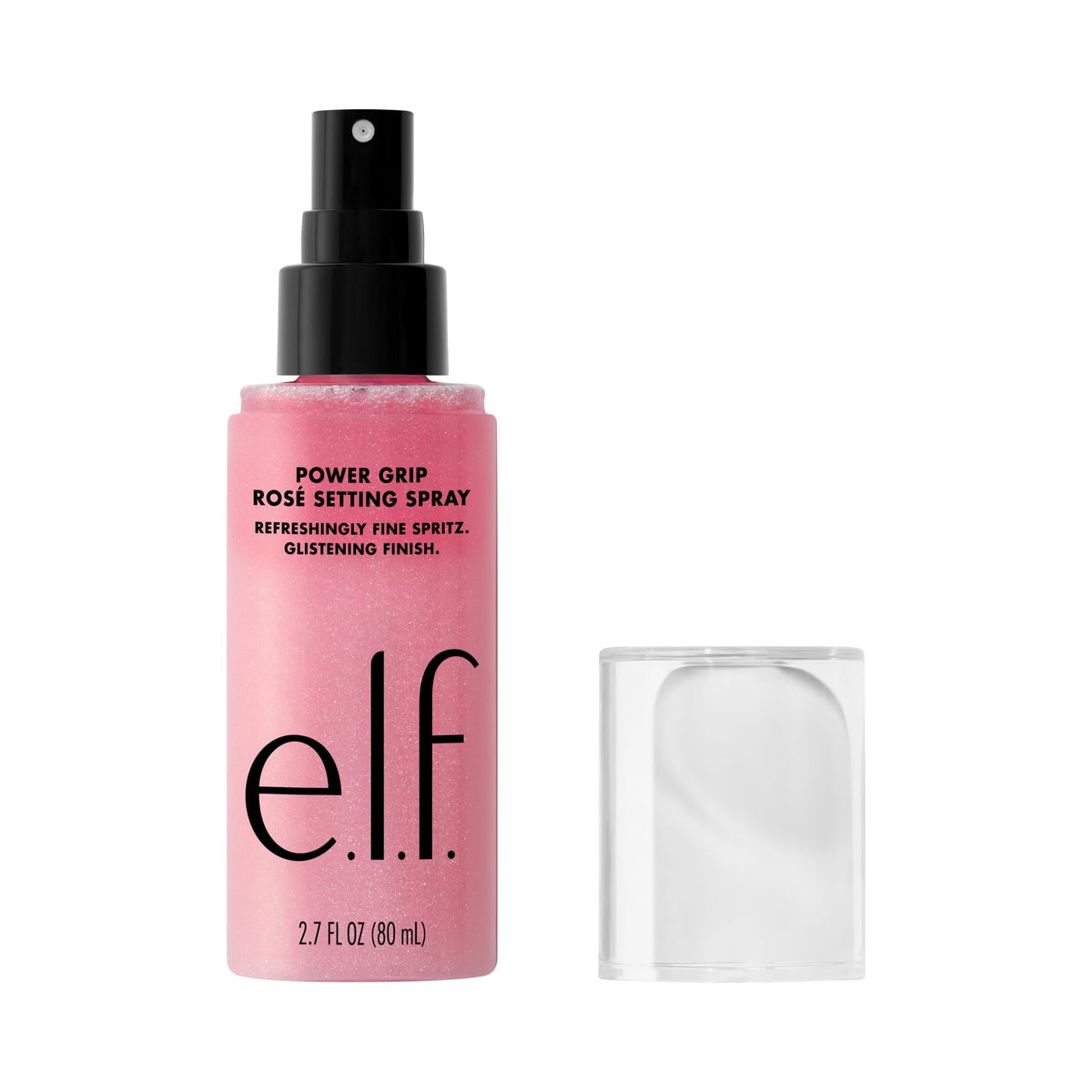 e.l.f. Power Grip Rosé bottle front view showing sleek packaging and glow
