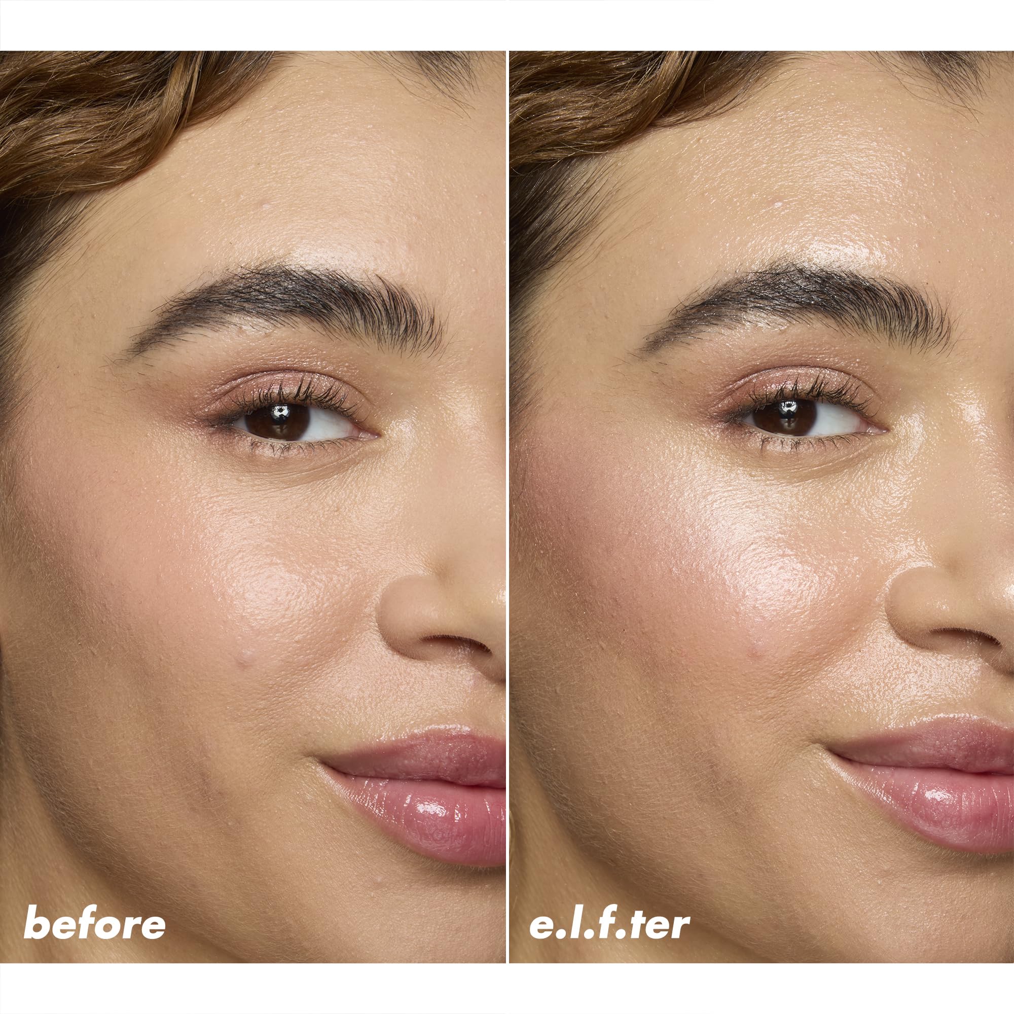 e.l.f. Power Grip Rosé texture showing fine pink pearl sheen for luminosity