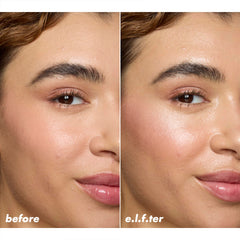 e.l.f. Power Grip Rosé texture showing fine pink pearl sheen for luminosity