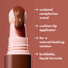 e.l.f. Halo Glow Contour applied on cheek demonstrating natural sculpt and soft radiance